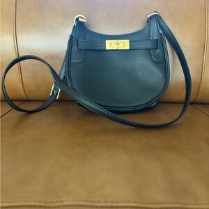 Tory Burch Black Leather Crossbody Bag